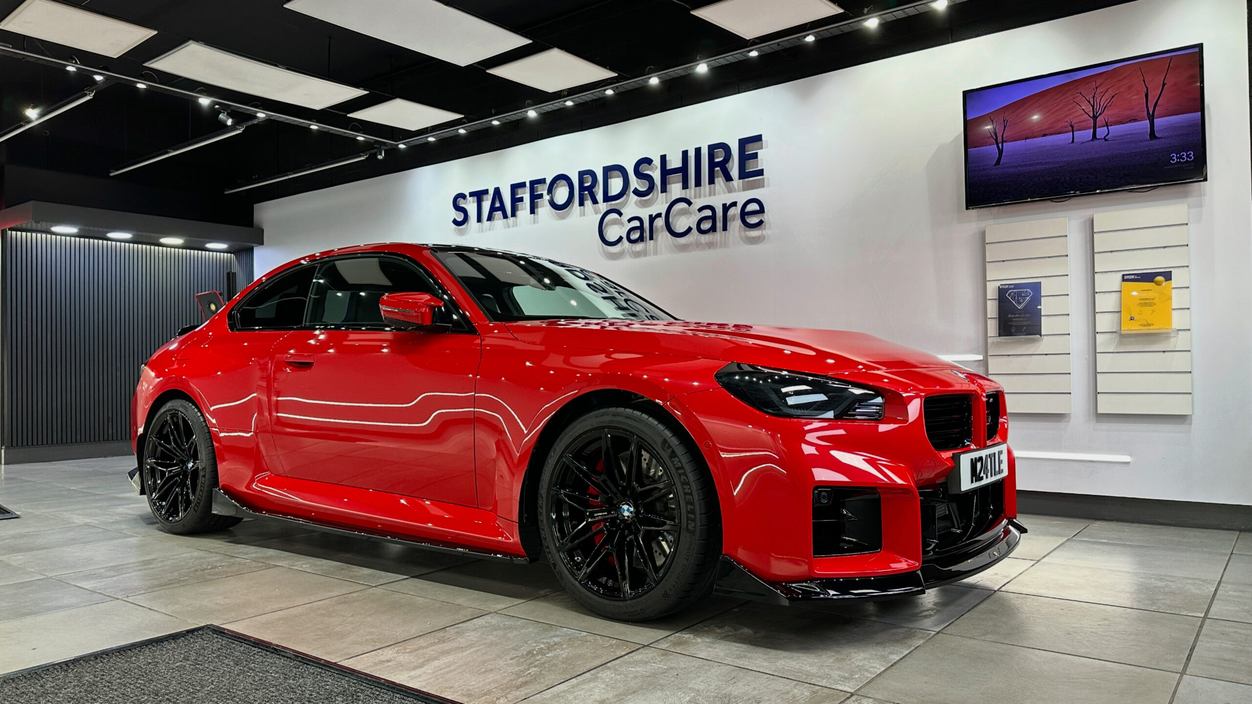 A BMW M2 With PPF Installation IN Rugeley Staffordshire MB Motors
