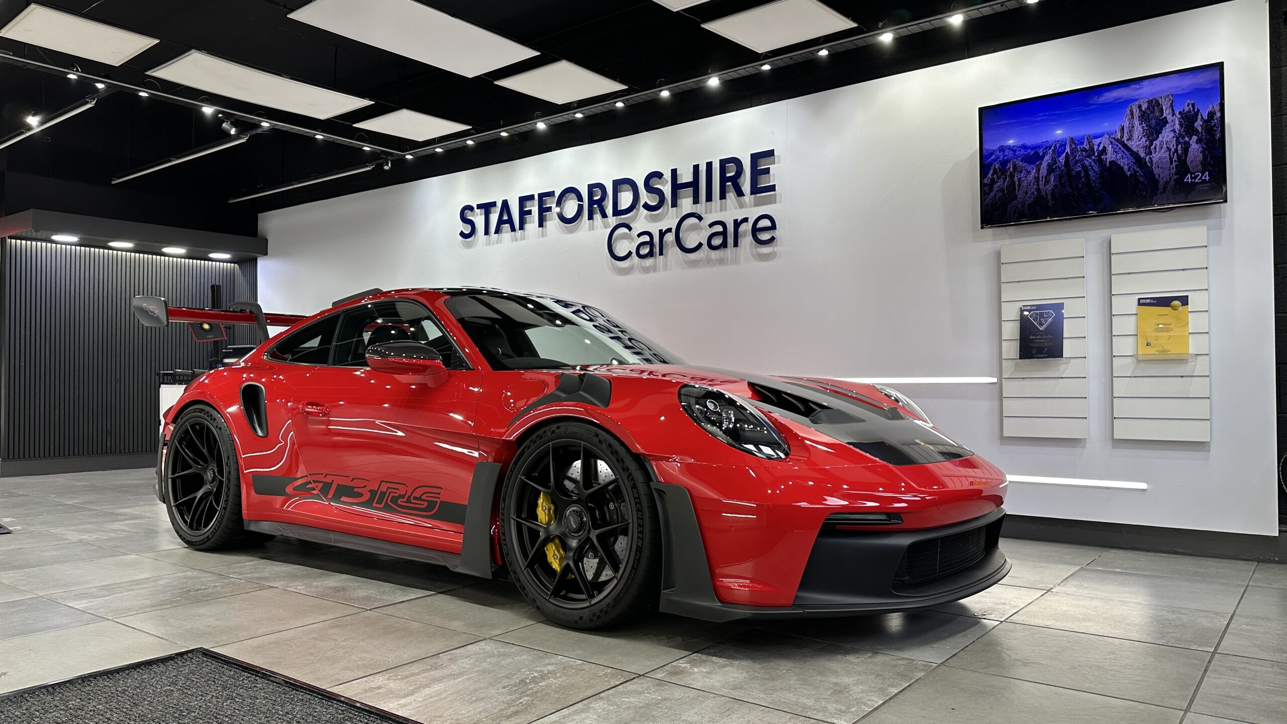 A Porsche 911 GT3 RS With PPF And Ceramic Coating Installed In Rugeley